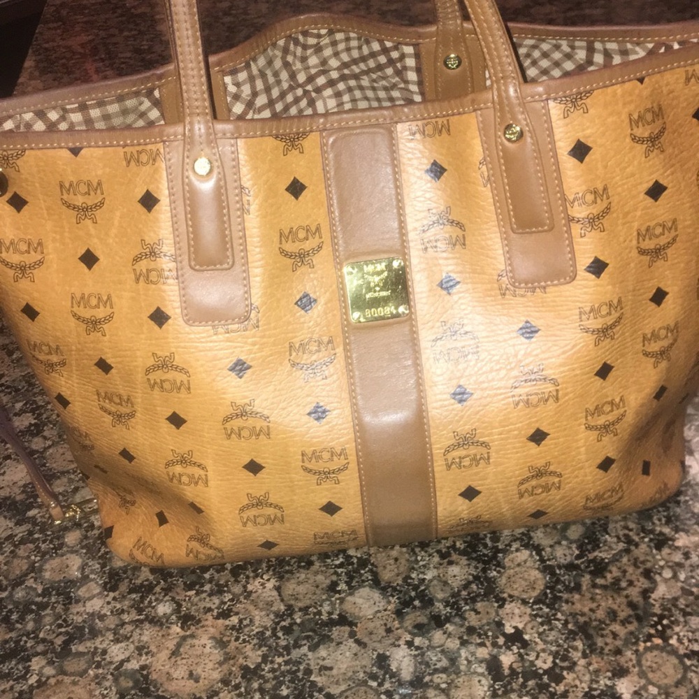 Authentic Large MCM Reversible Bag